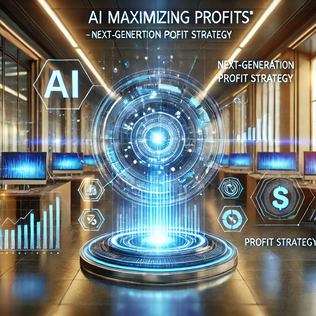 DALL·E-2024-10-24-21.22.03-A-futuristic-image-representing-AI-maximizing-profits-next-generation-profit-strategy.-The-scene-should-feature-a-holographic-AI-interface-display.webp